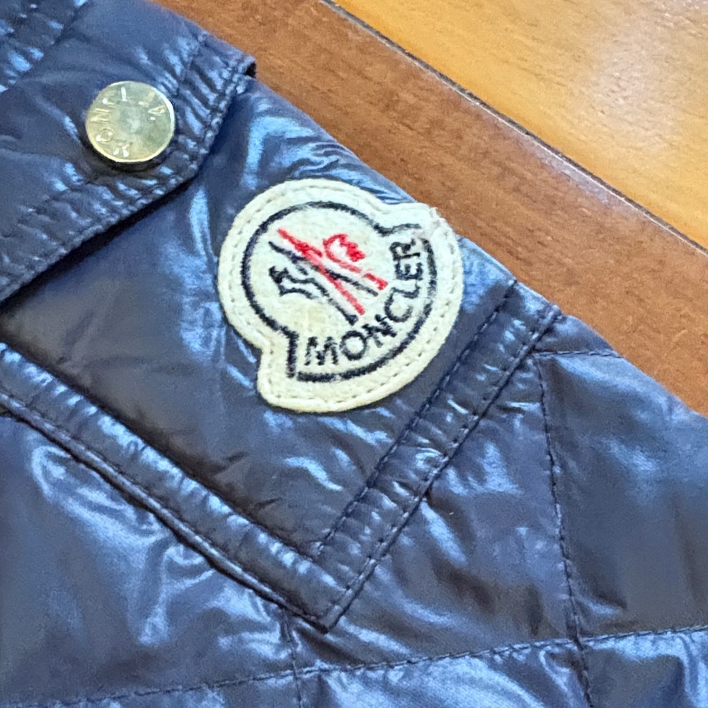 Moncler Dark Blue Quilted Kids Jacket - Picture 2 of 6